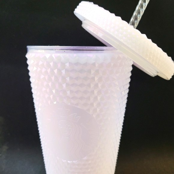 Starbucks Other - Spiked icy white iridescent cold cup 16oz Starbucks.